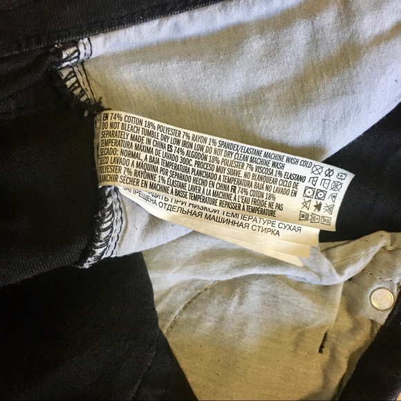 🟣 2/$10 Forever 21 Denim Shorts - Black - Picture 4 of 7